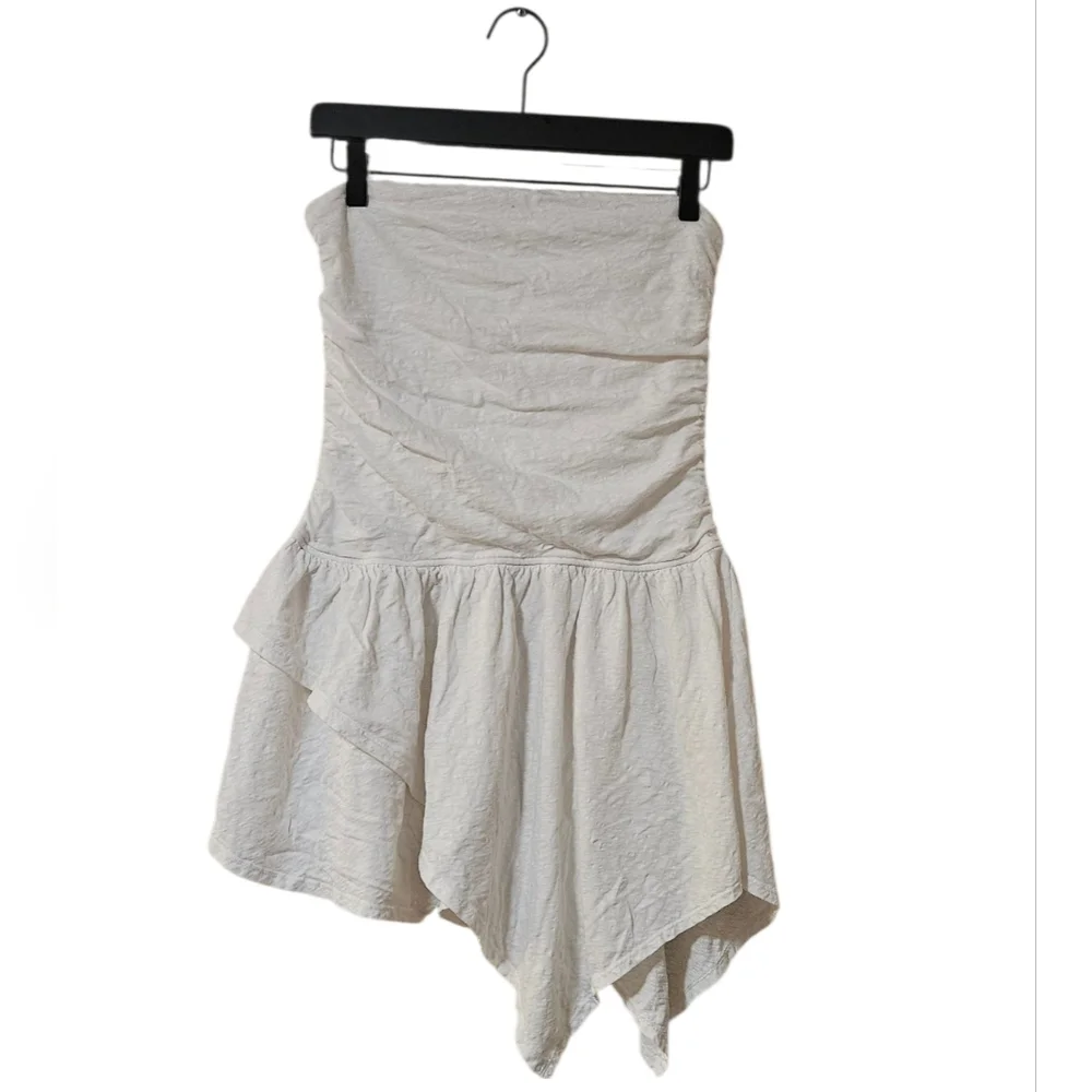 Free People Beach Off-White Asymmetrical Dress